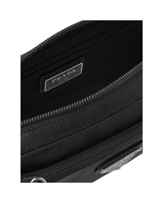 Prada Black Belt Bags for men