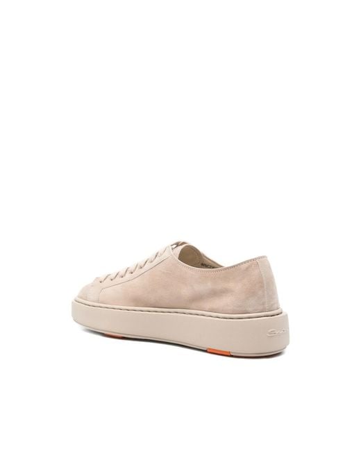 Santoni Pink Neutrals Trainers