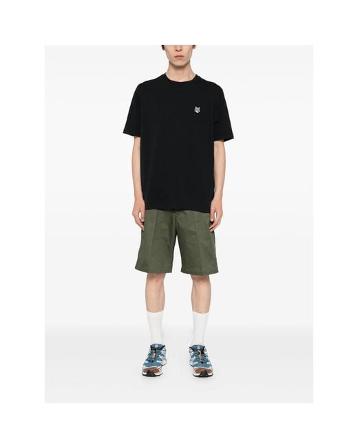 Maison Kitsuné Black T Shirts for men