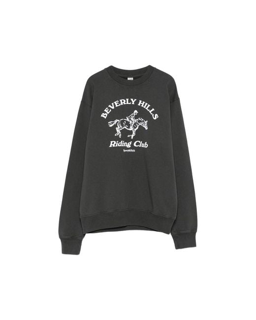 Sporty & Rich Black Crewneck Sweater