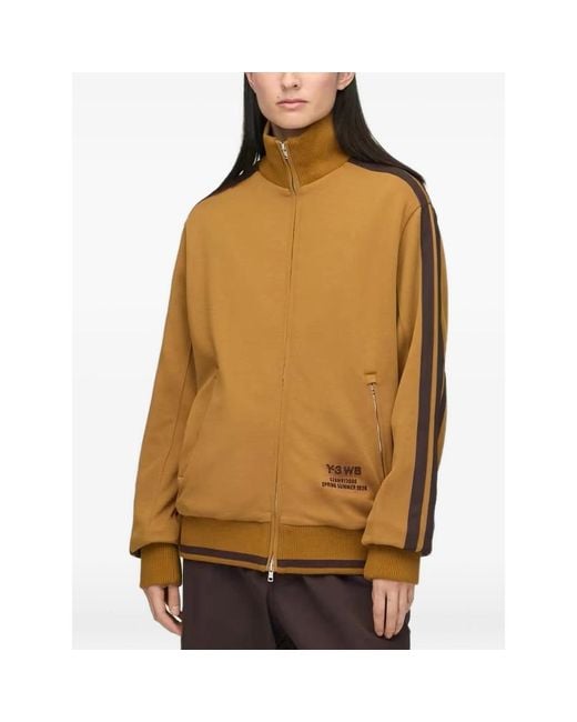Y-3 X Wales Bonner Brown X Wales Bonner And Yohji Yamamoto Side-Stripe Track Jacket for men
