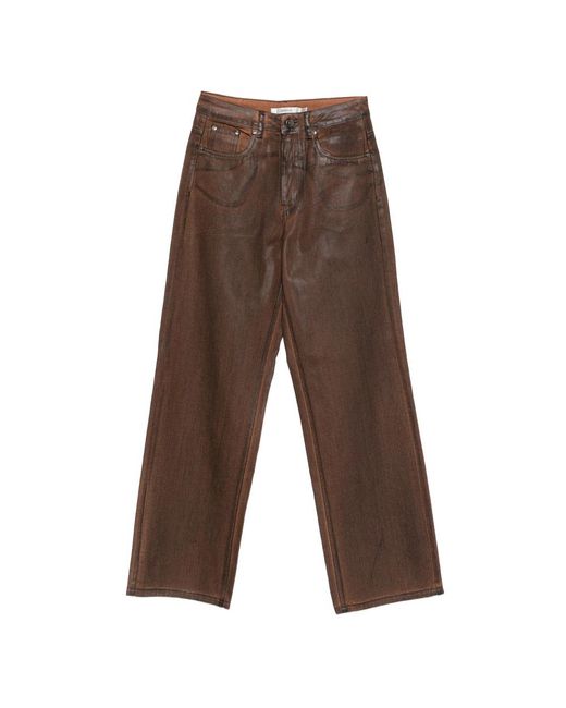Gestuz Brown Gzcellie Straight-Leg Jeans