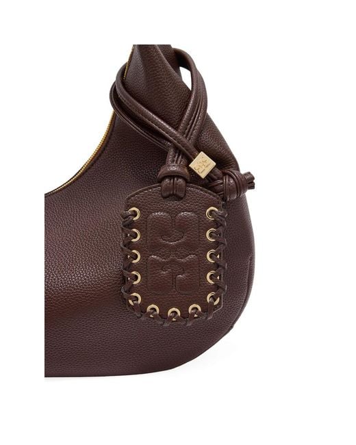 Ganni Brown Medium Hobo Tote Bag