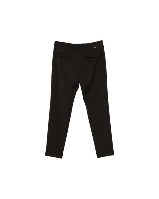PT Torino Black Tailored Trousers for men