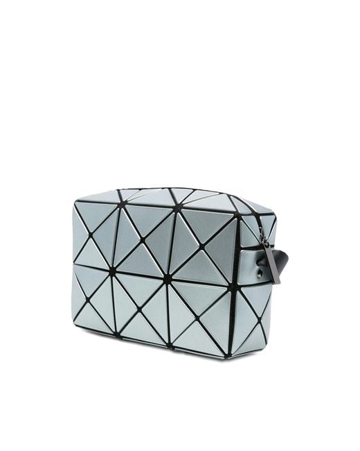 Issey Miyake Gray Cuboid Metallic Crossbody Bag