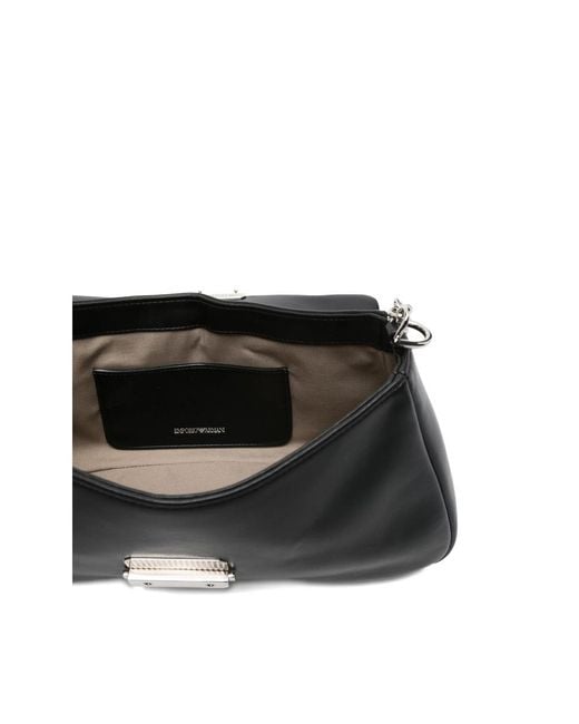 Emporio Armani Black Chain-Strap Shoulder Bag