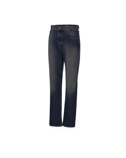 Golden Goose Deluxe Brand Blue Faded Straight-Leg Jeans for men