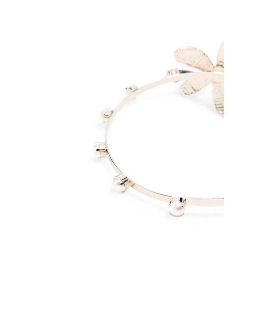 Rosantica Metallic Crystal-Embellished Faux-Pearl Headband