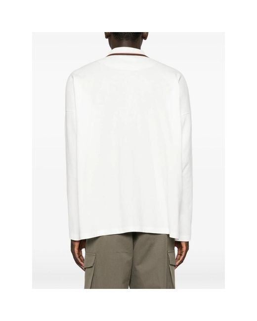 Vivienne Westwood Gray Orb-Embroidered Tipped Polo Shirt for men