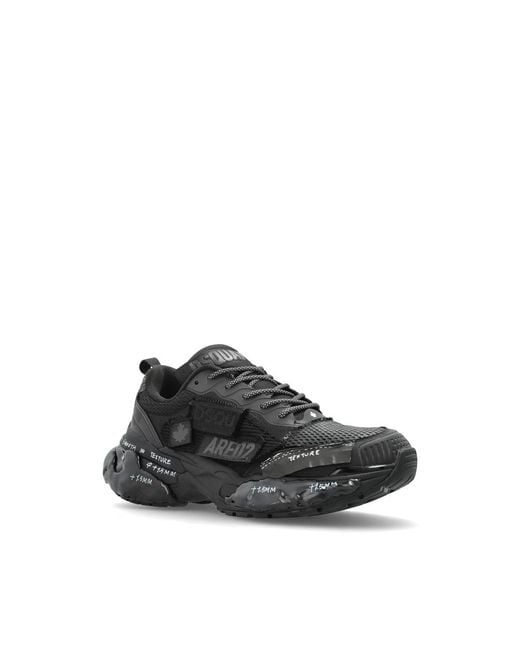 DSquared² Black Faster Sneakers for men