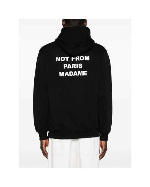 Drole de Monsieur Black Not From Paris Madame Hoodie for men
