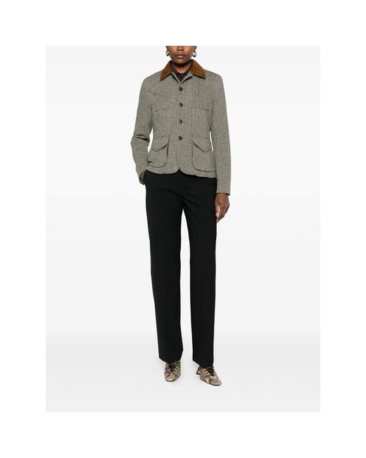 Covert Black Straight-Leg Trousers