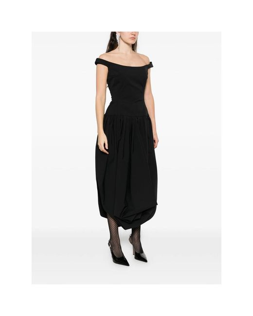 Magda Butrym Black Pleated Dress