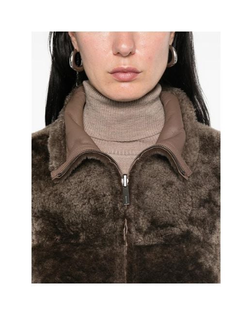 Joseph Brown Reversible Shearling Jacket