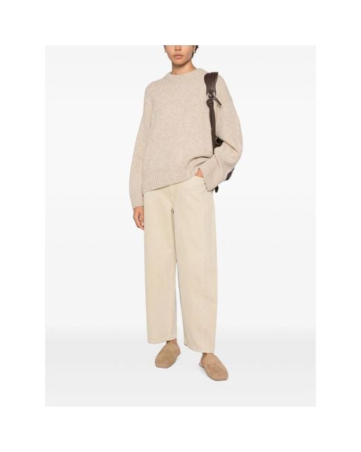 JC Sophie Natural Pita Zip-Up Straight-Leg Jeans