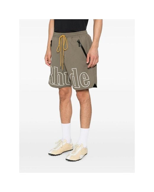 Rhude Gray Shorts for men
