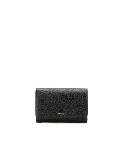Mulberry Black Leather Continental Purse