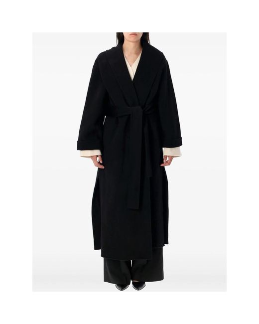 By Malene Birger Black Trullem Belted Coat