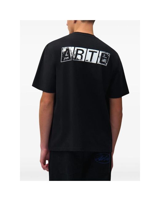 Arte' Black Graphic T-Shirt for men
