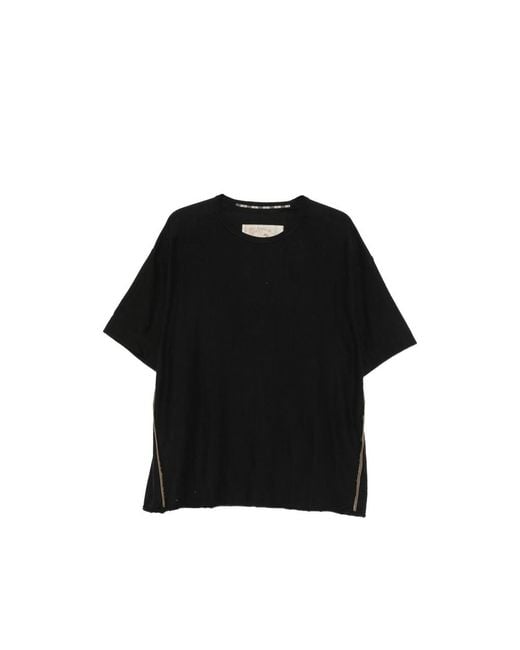Ziggy Chen Black Crew-Neck T-Shirt for men