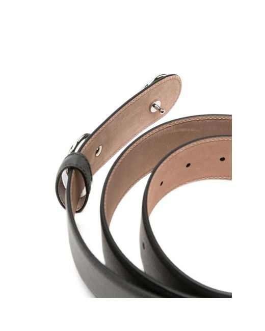 Gucci Black Interlocking G Buckle Belt for men