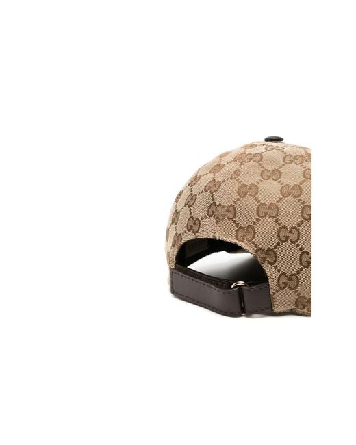 Gucci Natural Gg Canvas Baseball Cap for men