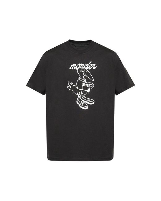Moncler Black T-Shirts & Vests for men