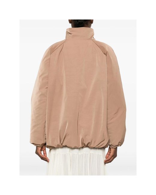 LE SULLY STUDIO Natural Zip-Up Puffer Jacket
