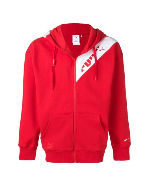 PUMA Red X Ader Error Zipped Hoodie for men