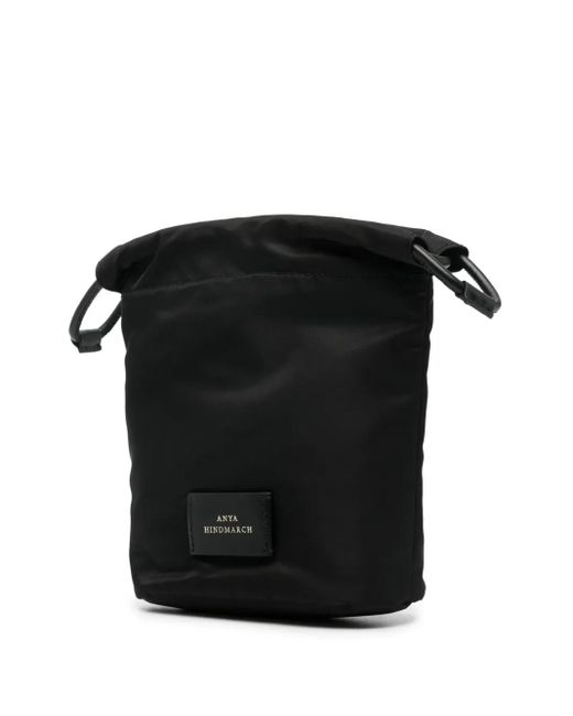 Anya Hindmarch Black Eyes-Patch Make Up Bag