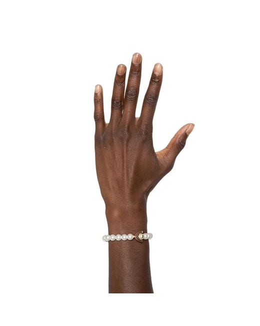 Casablanca Metallic Lotus Pearl-Embellished Bracelet for men