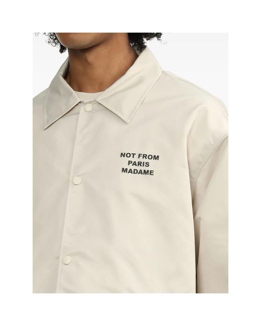 Drole de Monsieur White Buttoned Jacket for men