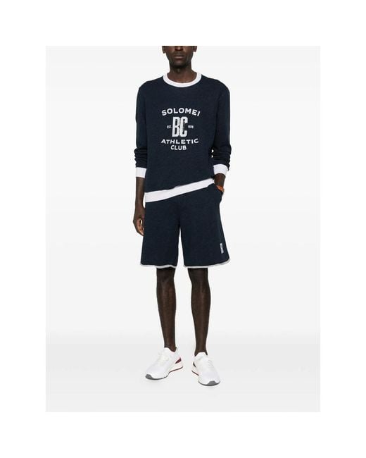 Brunello Cucinelli Black Graphic Print Sweatshirt for men
