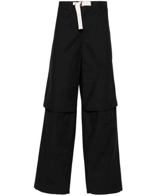 Jil Sander Black Loose-Fit Trousers for men