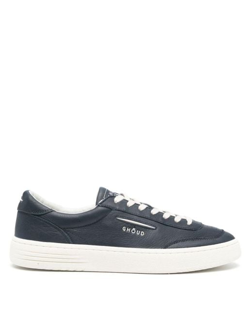 GHOUD VENICE Blue Lido Leather Sneakers for men