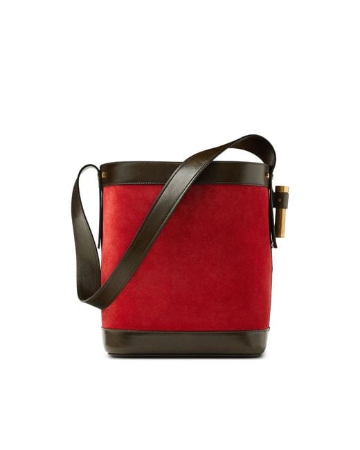 Versace Red Bucket Bags