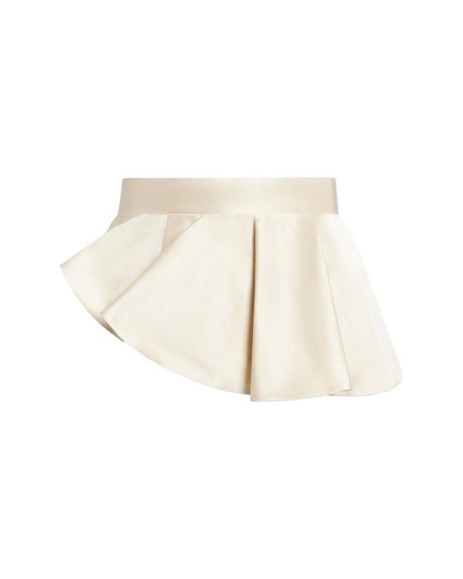 BITE STUDIOS Natural Asymmetric Ruffled Belt