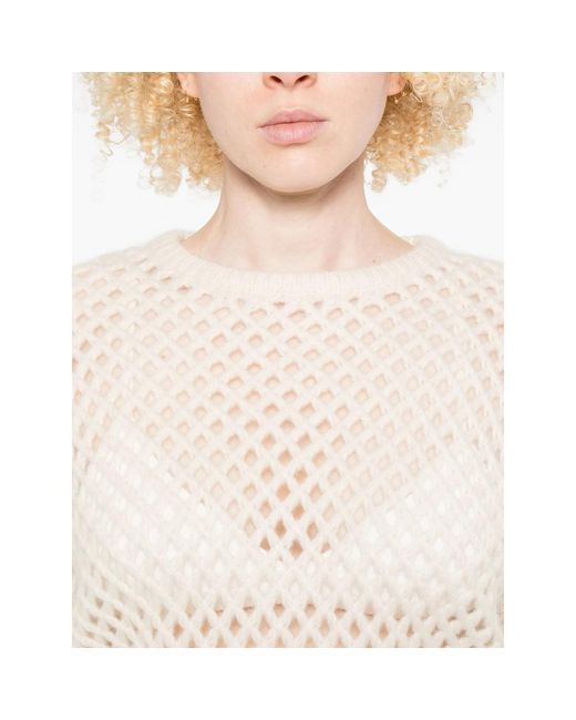 Max Mara White Neutrals Knitwear