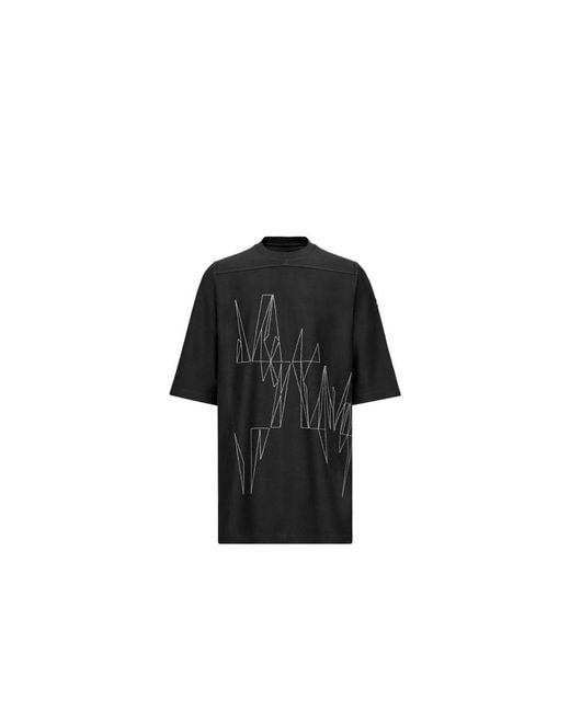 Moncler Black Rick Owens Jumbo T-Shirt for men