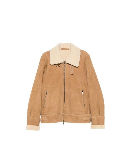 SANTORO Natural Zip-Up Jacket for men