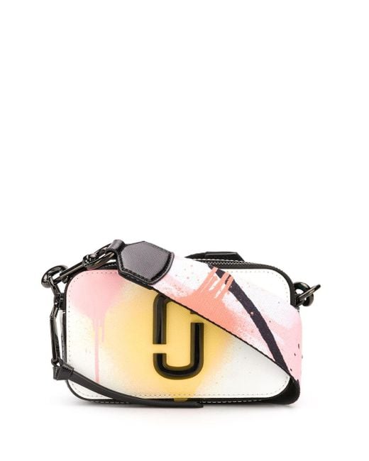 Marc Jacobs White The Snapshot Spray Paint Bag