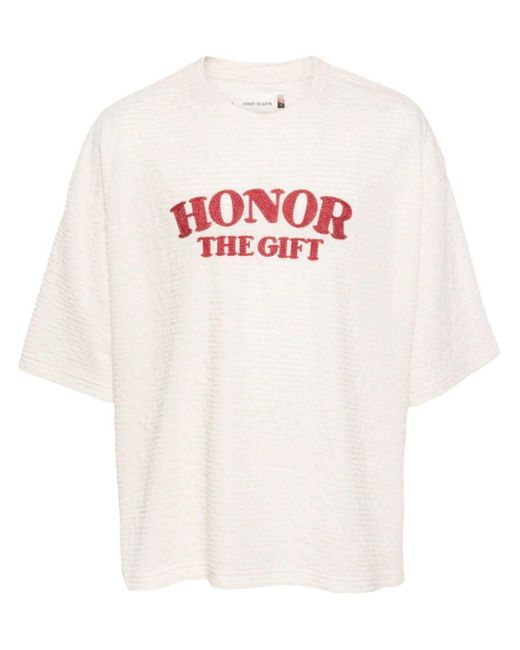 Honor The Gift White Stripe Box T-Shirt for men