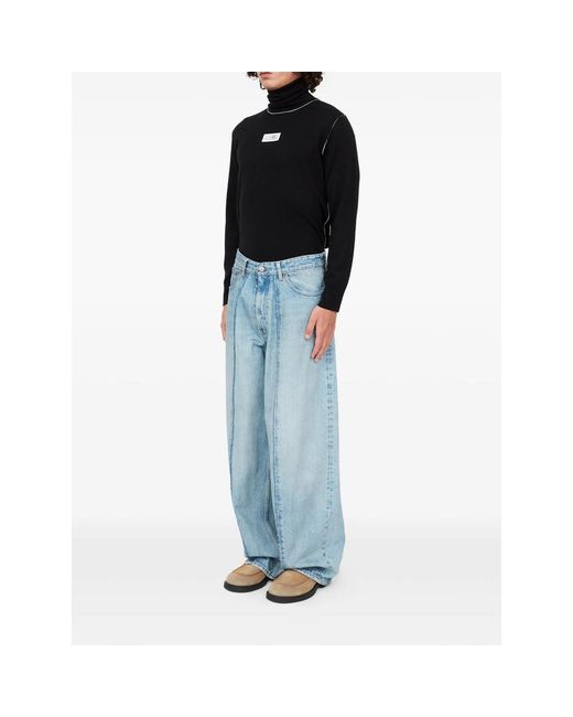 MM6 by Maison Margiela Blue Wide-Leg Jeans for men