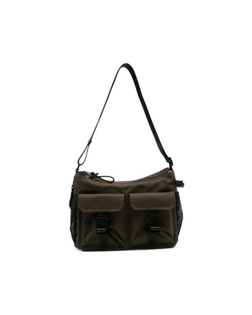A.P.C. Black A. P.C. Buckle-Fastening Shoulder Bag for men