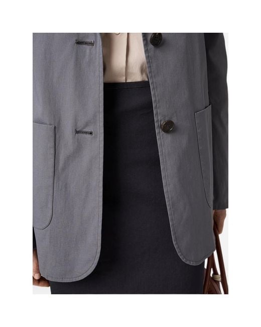 Miu Miu Blue Stretch Poplin Skirt