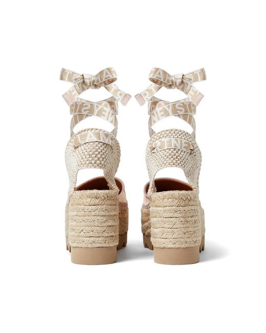 Stella McCartney Natural Gaia Platform Espadrilles