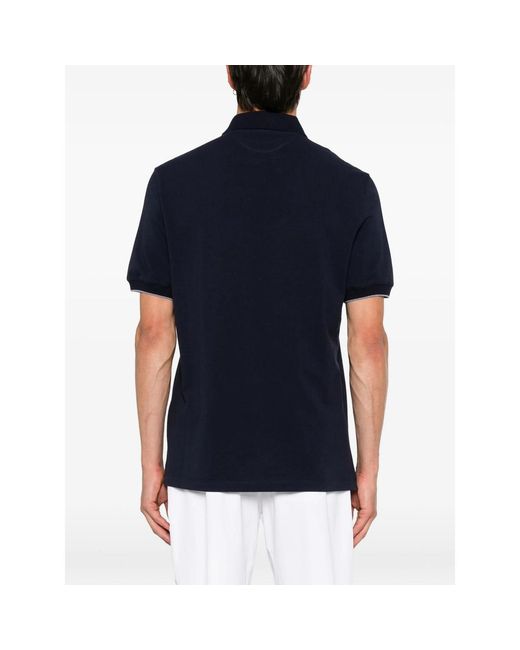 Brunello Cucinelli Blue Polo Shirts for men