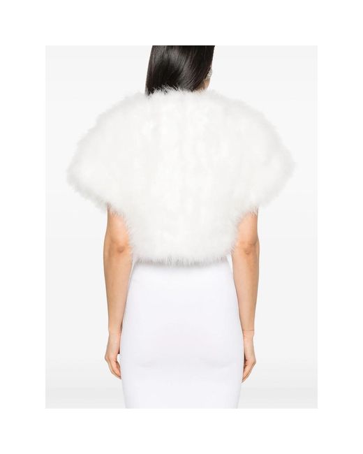 Yves Salomon White Capes