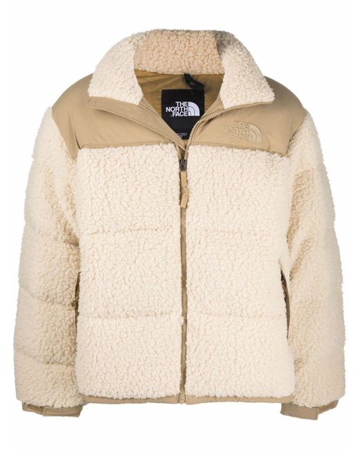 The North Face Natural Sherpa Nuptse High-neck Puffer Jacket for men