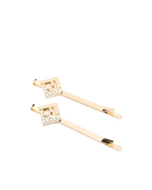 Fendi Metallic Hair Accessories